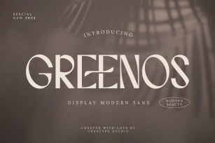 Greenos Display Modern Sans Font Download