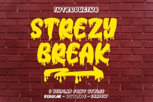 Strezy Break Graffiti Font Download