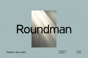 Roundman Modern Sans Serif Font Font Download
