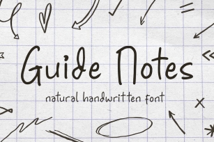 Guide Notes Natural Handwritten Font Font Download