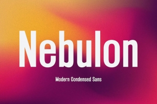Nebulon - Modern Condensed Sans Font Download