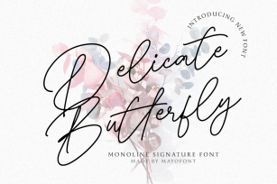 Delicate Butterfly Font Download
