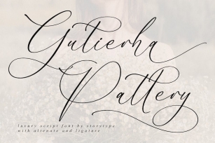 Gutierha Pattery Luxury Script Font Font Download