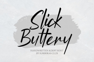 Slick Buttery Font Download
