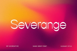 Severange Sans Serif Font Font Download