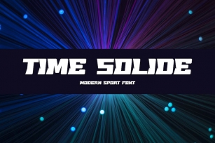TimeSolide modern Sport Font Font Download