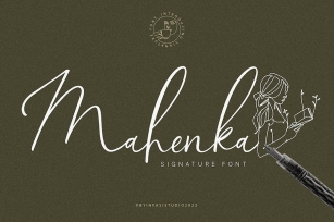Mahenka - Signature Stylish Font Font Download