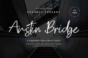 Austin Bridge - Modern Script fonts Font Download