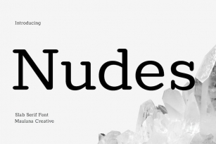 Nudes Slab Serif Font Font Download