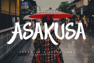 Asakusa Japanese Display Font Font Download