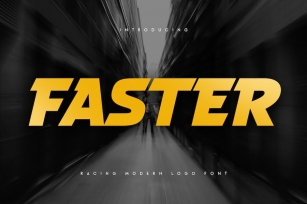 Faster - Racing Modern Logo Font Font Download