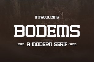 Bodems Font Download