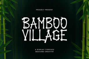 Bamboo Village Display Font Font Download