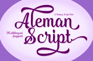 Aleman Scrip Font Download