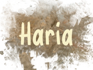 H Haria Font Download