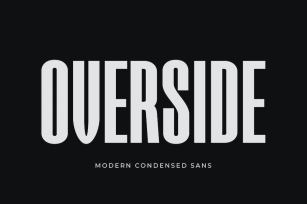 Overside - Modern Condensed Sans Font Download