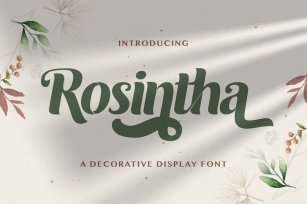 Roshinta - Decorative Display Font Font Download