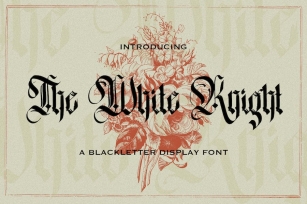 The White Knight - Blackletter Font Font Download