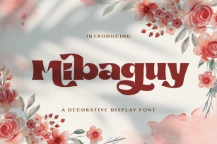 Mibaguy - Decorative Display Font Font Download