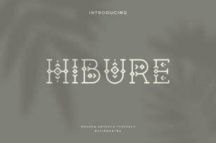 Hibure - Artdeco font Font Download
