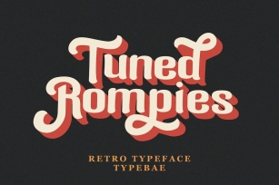 Tuned Rompies Retro Display Font Font Download