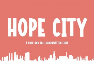 Hope City A Bold and Tall Handwritten Font Font Download
