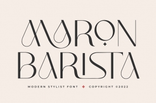 Maron Barista Font Download
