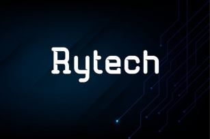 Rytech - Technology Digital Display Font Font Download