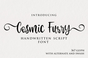 Cosmic furry Font Download