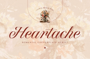 Heartache - Classic Elegant Copperplate Script Font Download