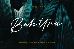 Bahttra Signature Font Download