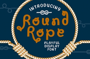 Round Rope - Playful Display Font Font Download