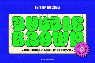 Bubble Brown Typeface Font Download