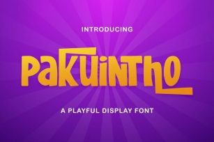 Pakuintho - Playful Display Font Font Download