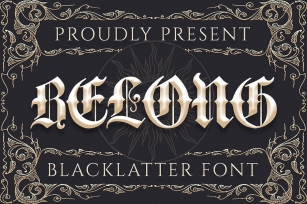 Belong - Blacklatter Font Font Download