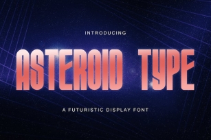 ASTEROID TYPE - Futuristic Display Font Font Download