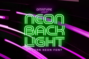 Neon Backligh Font Download