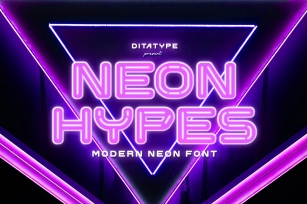 Neon Hypes Inline Font Download