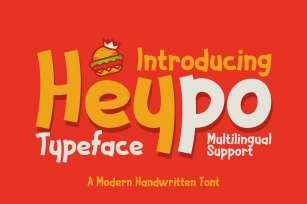 Heypo - A Modern Handwritten Font Font Download