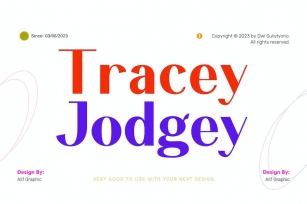 Tracey Jodgey Font Download
