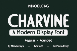 CHARVINE - A Modern Display Font Font Download
