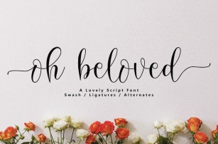 Oh Beloved - Romantic Font Font Download