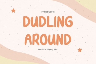 Duddling Around - Handwritten Font for Kids Font Download