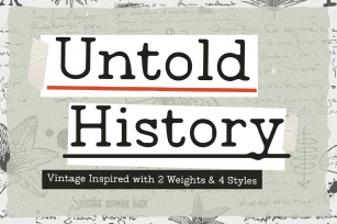 Untold History Bold Inky Font Download
