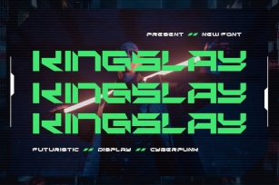 Kingslay - A Futuristic Display Font Font Download