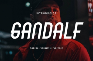 Gandalf - Modern Futuristic Font Font Download
