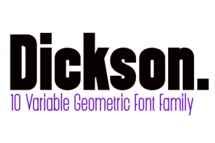Dickson family font sans serif Font Download