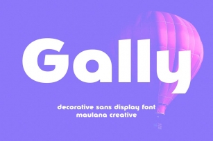 Gally Decorative Sans Display Font Font Download