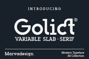 Golict - A Modern Slab Serif Font Font Download
