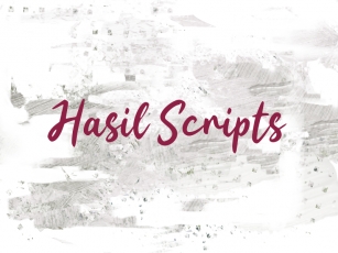 H Hasil Scripts Font Download
